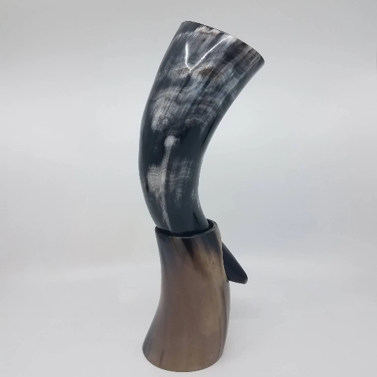 Drinking Horn with stand