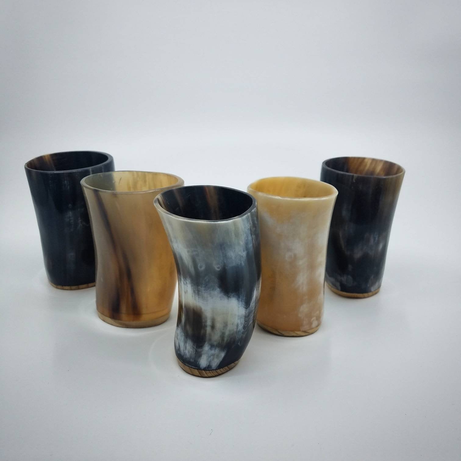 Set of 5 Horn Cups