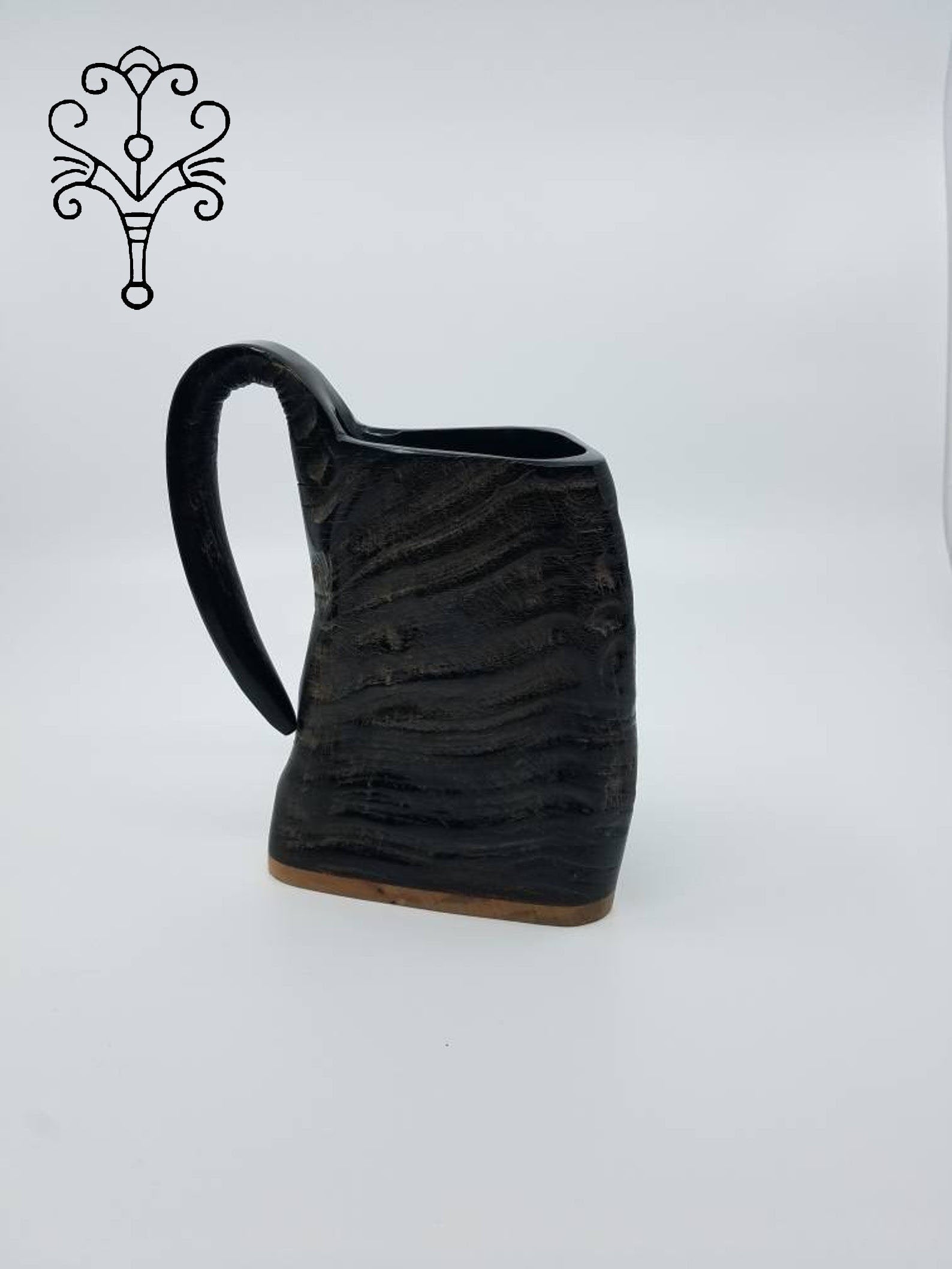 Exotic Black Horn Mug