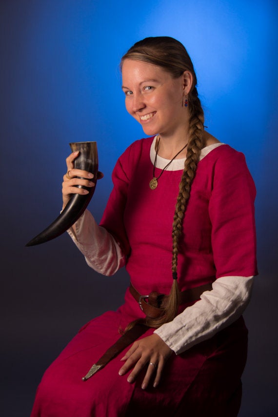 Drinking Horn with Belt Holster