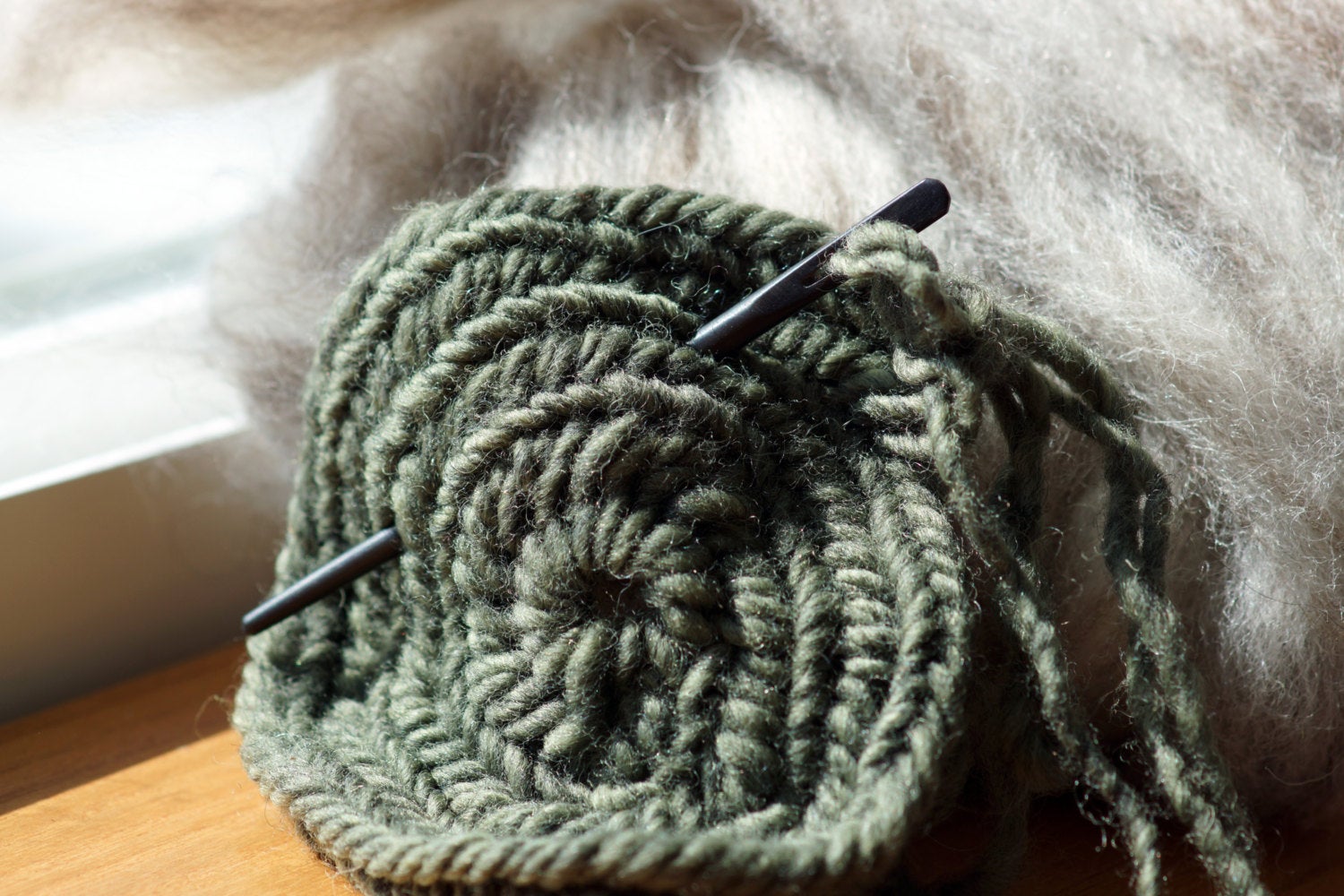 Thin Horn Nalbinding Needle